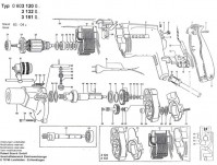 Bosch 0 603 120 041 M 21 S Drill 110 V / GB Spare Parts M21S